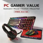 4 in 1 Gaming Combo Set with RGB Keyboard and Mouse 1 | PricZone