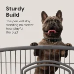 8Panel Dog Playpen Pet Enclosure Dark Gray Containment 6 | PricZone 8 Panel Dog Playpen Pet Enclosure Dark Gray Containment 6 | PricZone