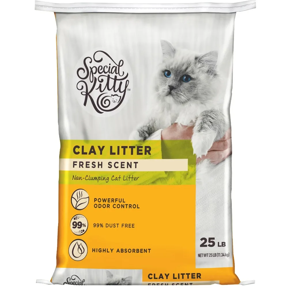 NonClumping Clay Cat Litter Fresh Scent 25 Lb Bag 1 Count 2 | PricZone Non Clumping Clay Cat Litter Fresh Scent 25 Lb Bag 1 Count 2 | PricZone