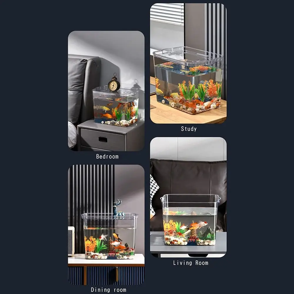 High-Quality Transparent Fish Tank Plastic Square Breeding 12