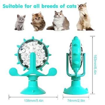 Cat Dog Treat Dispenser Toy Interactive Feeder 360° Degree 2