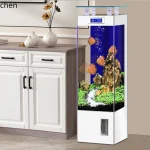 Hys Glass Fish Tank Living Room Small Household Vertical 3 | PricZone Hys Glass Fish Tank Living Room Small Household Vertical 3 | PricZone