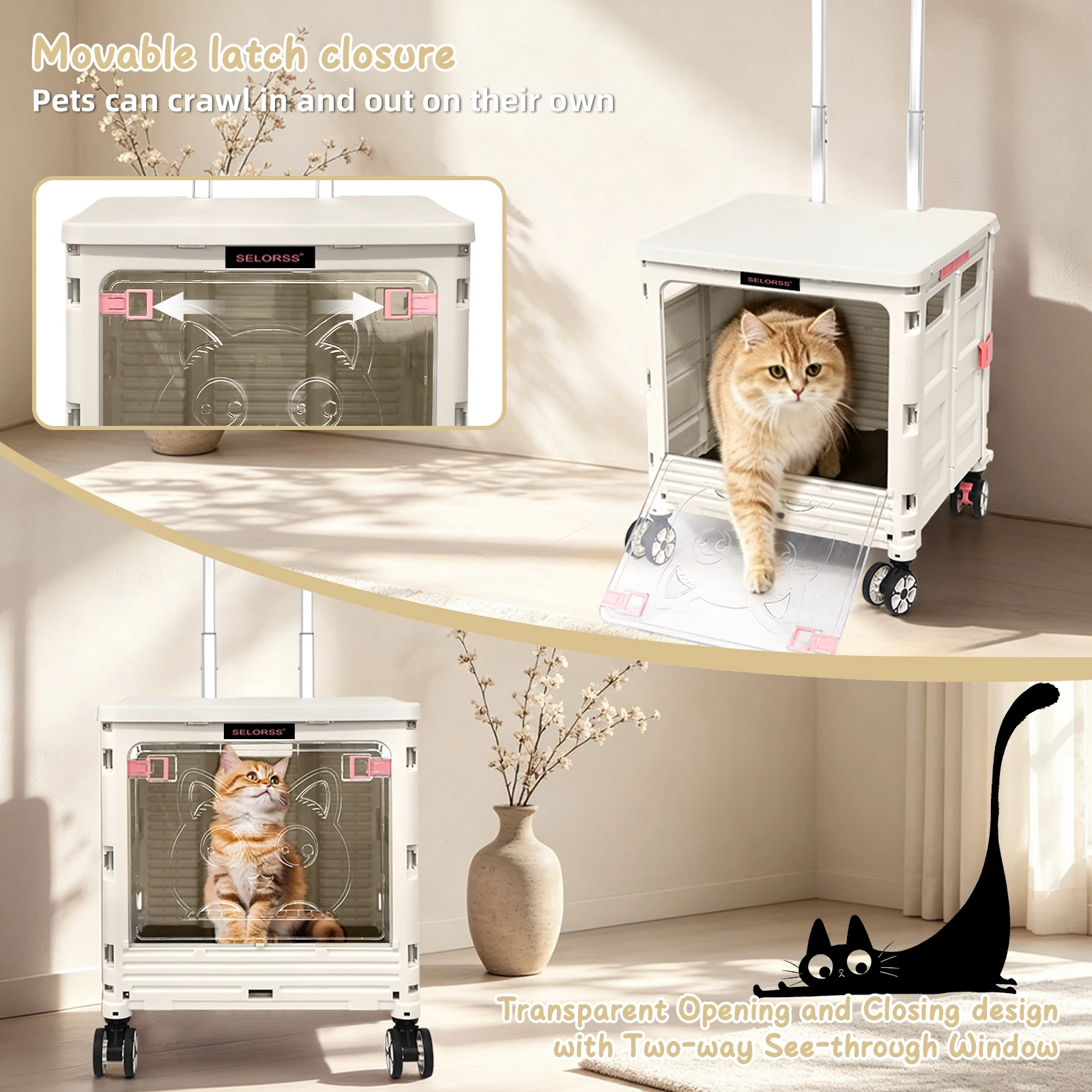 2In1 Foldable Shopping Cart Rolling Pet Carrier 55L 5 | PricZone 2 In 1 Foldable Shopping Cart Rolling Pet Carrier 55L 5 | PricZone