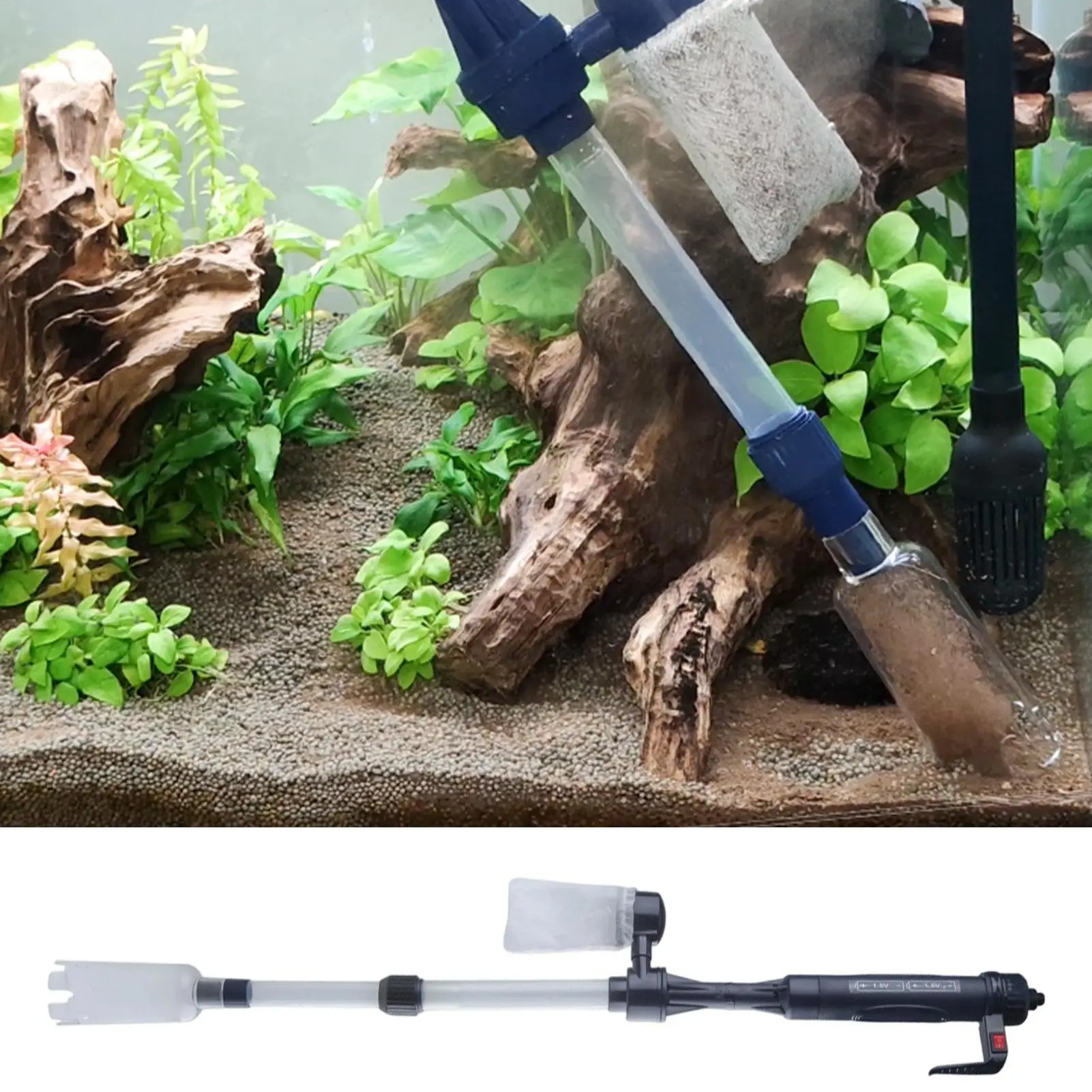 Aquarium Electric Gravel Cleaner Automatic Adjustable 4 | PricZone Aquarium Electric Gravel Cleaner Automatic Adjustable 4 | PricZone