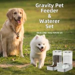 Gravity Pet Feeder and Water Dispenser Set Automatic Dog 6 | PricZone Gravity Pet Feeder and Water Dispenser Set Automatic Dog 6 | PricZone
