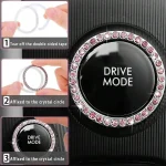 Shiny Rhinestone Car Interior Accessories Set 1 | PricZone