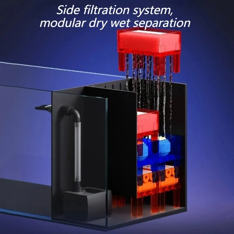 Glass Fish Tank Side Filter Oxygenator Desktop Aquarium 5 | PricZone Glass Fish Tank Side Filter Oxygenator Desktop Aquarium 5 | PricZone