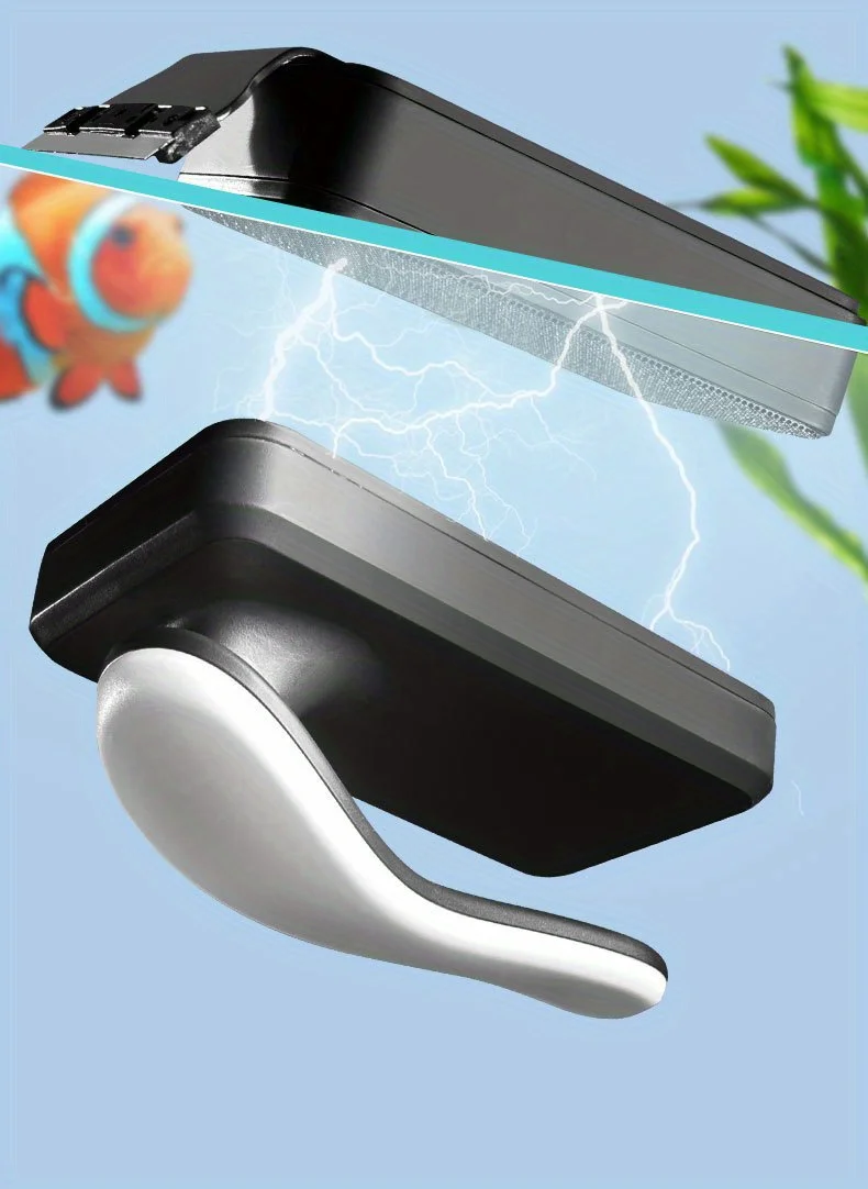 Durable Magnetic Aquarium Brush with Scraper Powerful Glass 10