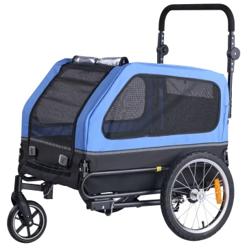 Succebuy 88 Lbs Dog Bike Trailer 2 In 1 Pet Stroller Cart 1 | PricZone
