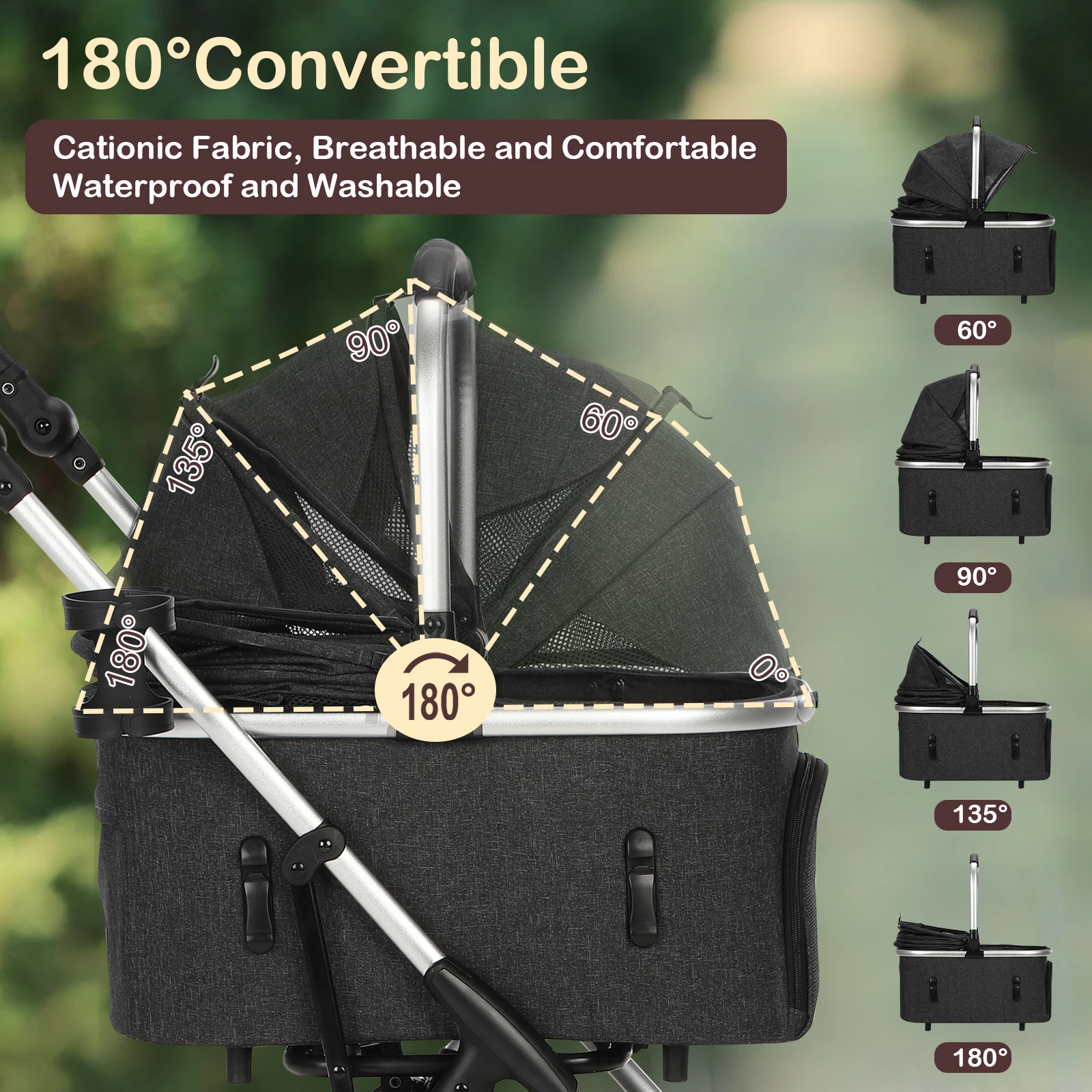 Lightweight Pet Stroller for Medium Dogs SmoothRide 4In1 5 | PricZone Lightweight Pet Stroller for Medium Dogs Smooth Ride 4 In 1 5 | PricZone