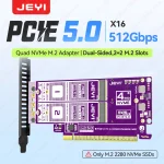Jeyi Pcie 50 X16 Quad M2 Expansion Card 512Gbps Support 1 | PricZone