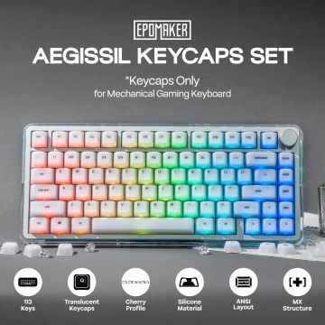 Epomaker Aegis Sil Keycap Set 113 Cherry Profile Silicone 1 | PricZone