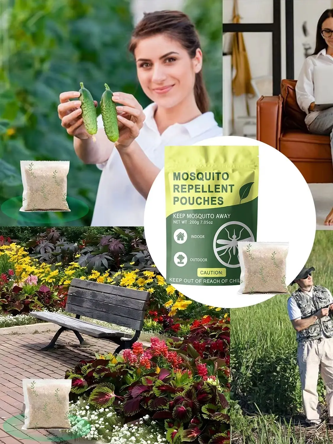 Mosquito Repellent Pouch Outdoor Patio Mosquitoes Indoor 10