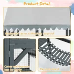 28 Square Foot Luxurious Wooden Cat House Large Outdoor 4 | PricZone