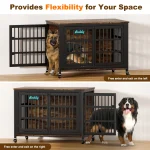 Dog Crate Furniture with Casters Heavy Duty Kennel Indoor 3 | PricZone