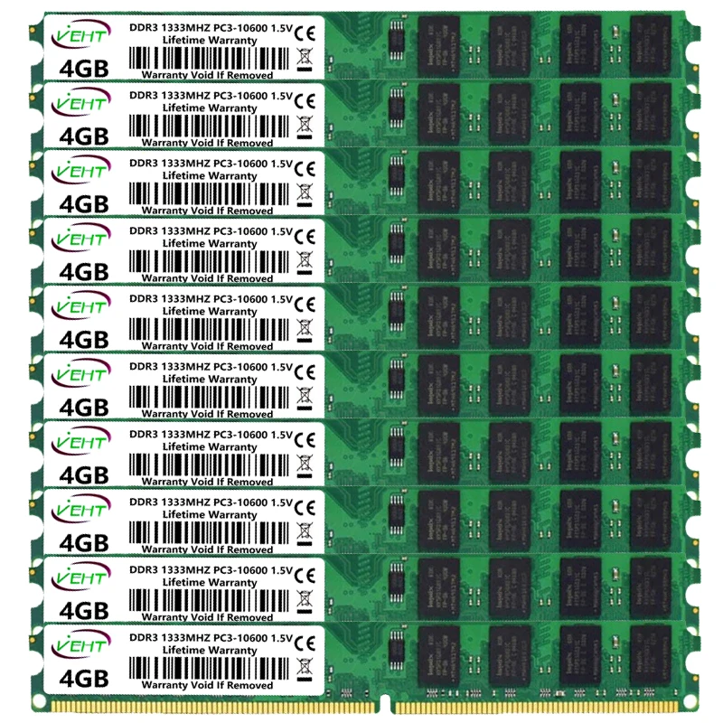 Ddr3 Desktop Memories RAM 2Gb 4Gb 8Gb Pc3 1066 1333 1600Mhz 12