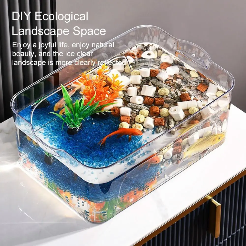 High-Quality Transparent Fish Tank Plastic Square Breeding 18