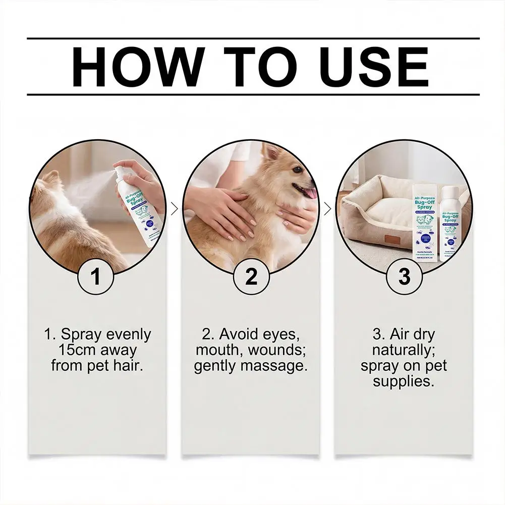 Pet Insect Repellent Spray Mild Safe Effectively Repels 25