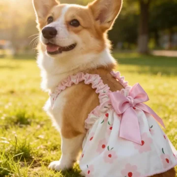 Romantic Ditsy Floral Sleeveless Dog Dress for Small Dogs 2