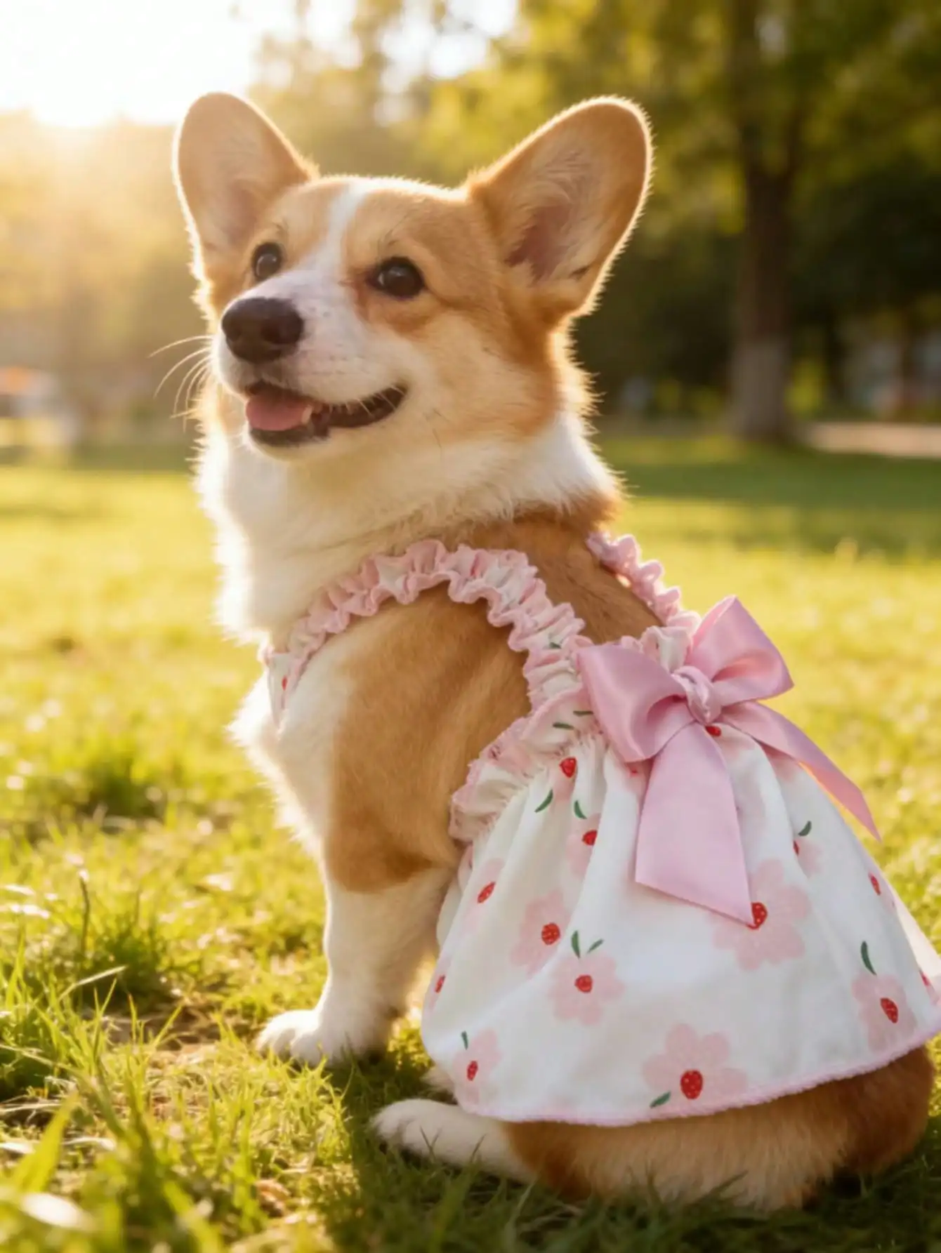 Romantic Ditsy Floral Sleeveless Dog Dress for Small Dogs 2 | PricZone Romantic Ditsy Floral Sleeveless Dog Dress for Small Dogs 2 | PricZone
