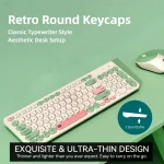 Wireless Keyboard and Mouse Combo with Cleaning Brush Full 3 | PricZone