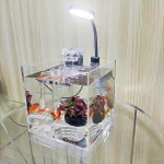 Home Office Desktop Transparent Acrylic Aquarium Water 3 | PricZone