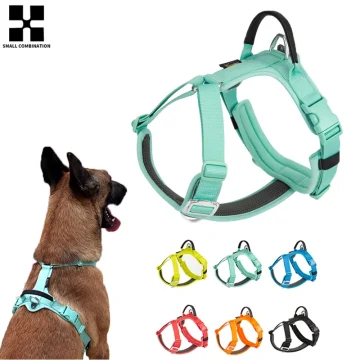 Small Combination Pet Harness No Pull Nylon Reflective Dog 1 | PricZone