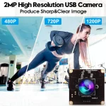 1080P Usb20 Uvc Webcam Board with 100° Wide Angle Lens 4 | PricZone