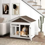 L Dog House Outdoor Indoor Wooden Kennel for Small 2 | PricZone