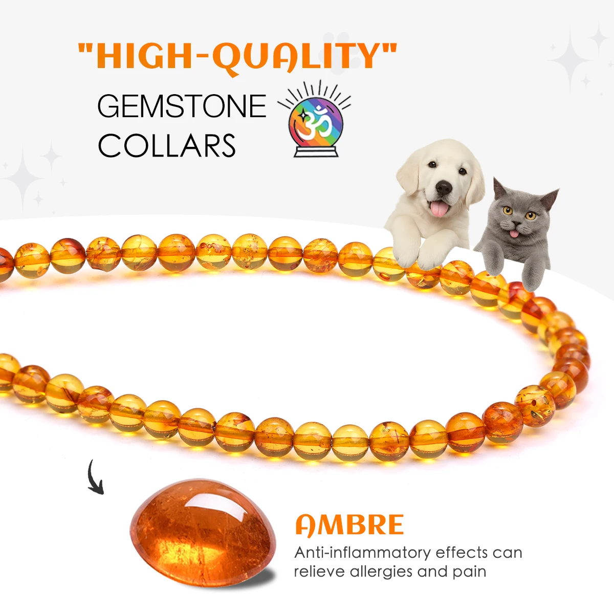 Pet Collar Natural Amber Jewelry Prevents Ticks and Fleas 2 | PricZone Pet Collar Natural Amber Jewelry Prevents Ticks and Fleas 2 | PricZone