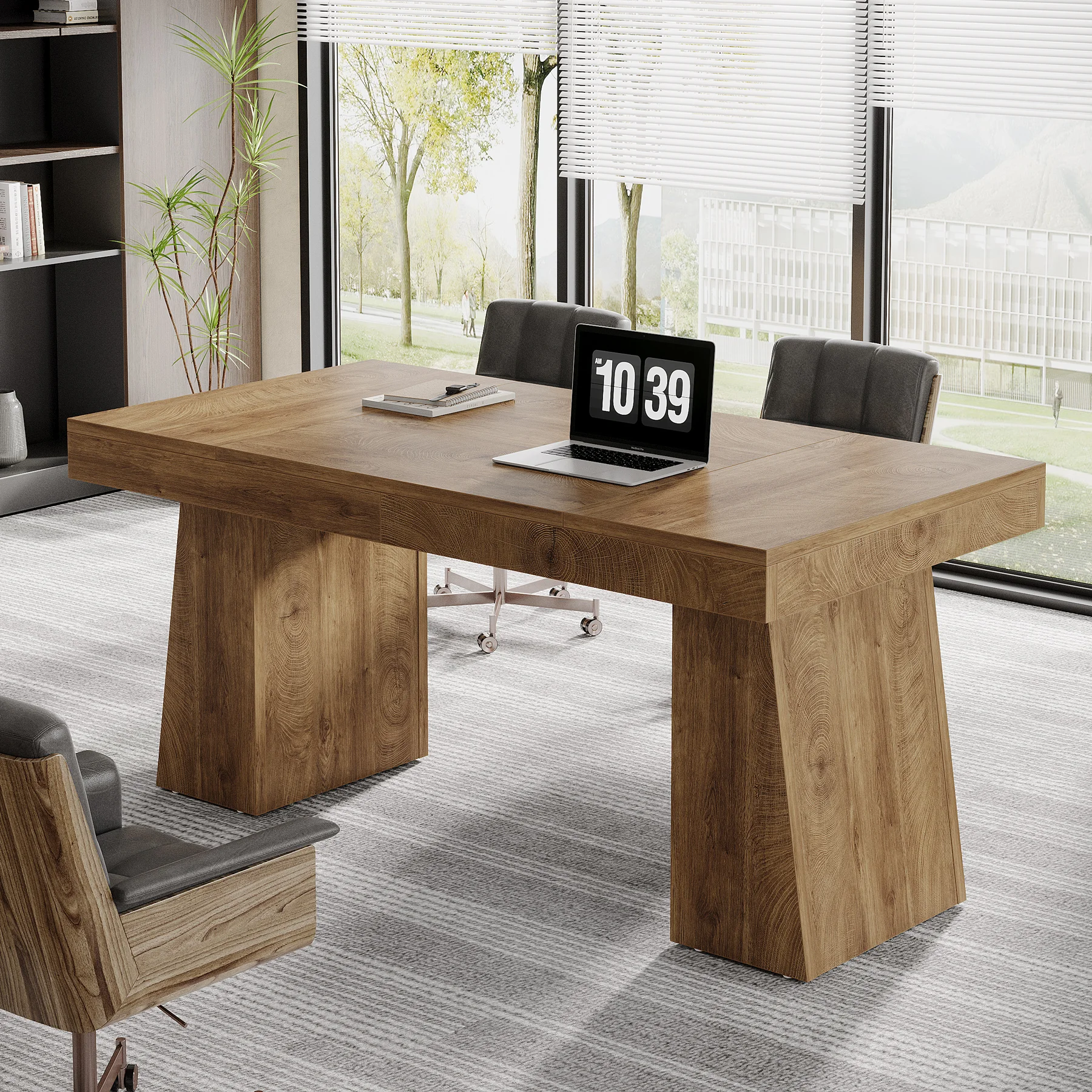 Tribesigns Executive Desk with Double Pedestal 5 | PricZone Tribesigns Executive Desk with Double Pedestal 5 | PricZone
