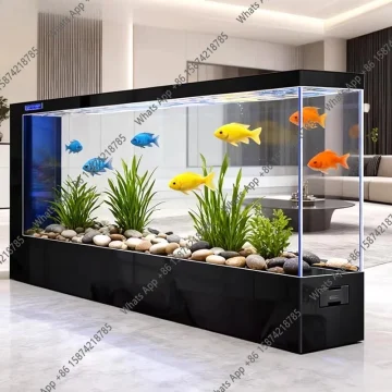 Ultra-White Glass Fish Tank Living Room Goldfish Screen 2