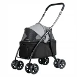 Foldable Pet Stroller for Small Medium Dogs Cats 2 In 1 3 | PricZone