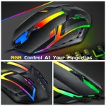T Wolf RGB Gaming Combo for PC Desktop Laptop 3 | PricZone