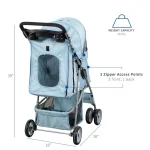 Wheel Pet Stroller Or Cat Dog and More Portable Carrier 2 | PricZone Wheel Pet Stroller Or Cat Dog and More Portable Carrier 2 | PricZone
