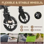 Lightweight Pet Stroller for Medium Dogs SmoothRide 4In1 4 | PricZone Lightweight Pet Stroller for Medium Dogs Smooth Ride 4 In 1 4 | PricZone