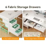 Computer Desk with Storage and 6 Drawers 4 | PricZone