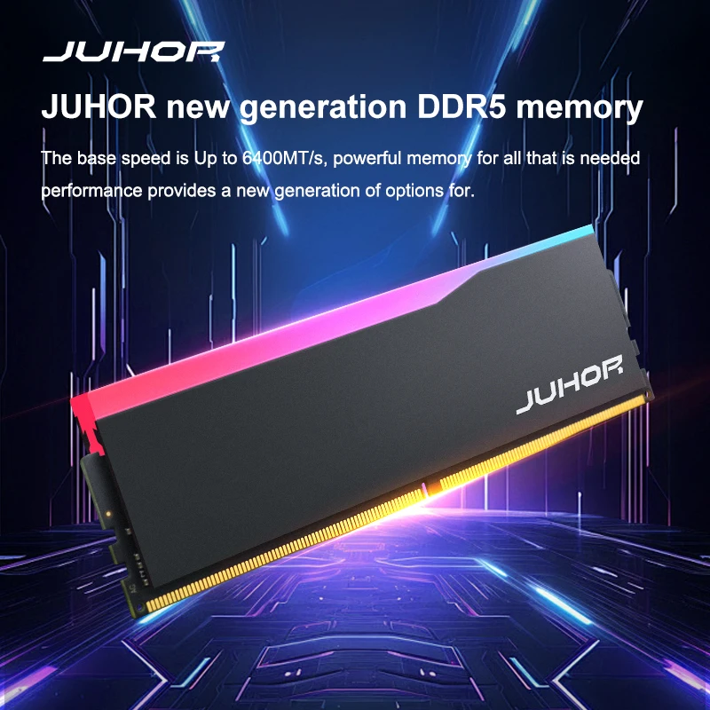 Juhor RGB Ddr5 16Gb Desktop Memory 5600-6400Mhz 8