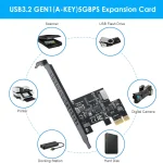 PciE 1X To USB 32 Gen1 TypeE Expansion Card 4 | PricZone Pci E 1X To USB 32 Gen1 Type E Expansion Card 4 | PricZone