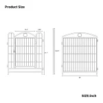 32 Heavy Duty Metal Dog Playpen with Doors 8 Panels 5 | PricZone