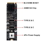 M2 NVMe PCIe to USB 31 Type C Front Panel Expansion Card 4 | PricZone