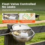 Stainless Steel Cow Dog Water Dispenser with Float Ball 6 | PricZone