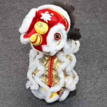 Chinese New Year Lion Dance Dog Costume for Puppy Pet 2