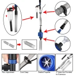 Electric Siphon Filter Fish Tank Sand Washer US Plug 4 | PricZone