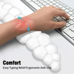 Ergonomic Keyboard Wrist Rest with Anti Slip Desk Mat 3 | PricZone