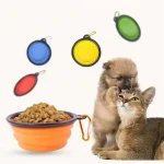 Folding Silicone Dog Feeder Bowl 2 In 1 Pet Dispenser 3 | PricZone