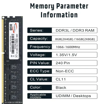 Kamosen Ddr3 Desktop RAM 4Gb 8Gb 16Gb Pc3 1333 1600 1066Mhz 2
