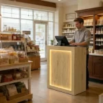 Modern Reception Desk with Lockable Drawer 15Mm Mdf 3 | PricZone Modern Reception Desk with Lockable Drawer 15Mm Mdf 3 | PricZone