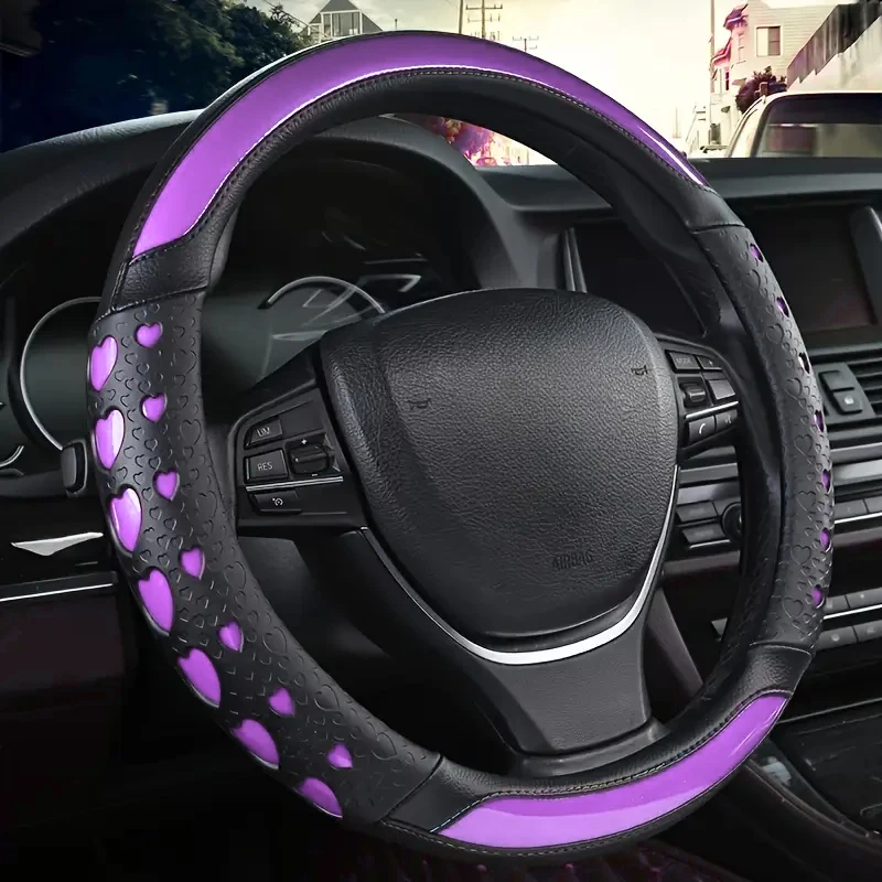 Sweet Heart Design Steering Wheel Wrap Durable PU Leather 2 | PricZone Sweet Heart Design Steering Wheel Wrap Durable PU Leather 2 | PricZone