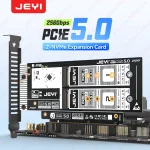 Jeyi 2Bay M2 NVMe PCIe 50 X16 Expansion Card 1 | PricZone Jeyi 2 Bay M2 NVMe PCIe 50 X16 Expansion Card 1 | PricZone